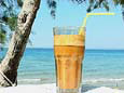 Enjoy a Greek Frappe in the heat of the afternoon sun, as you relax in the shade of the beach bars along the Tsilivi Coastline